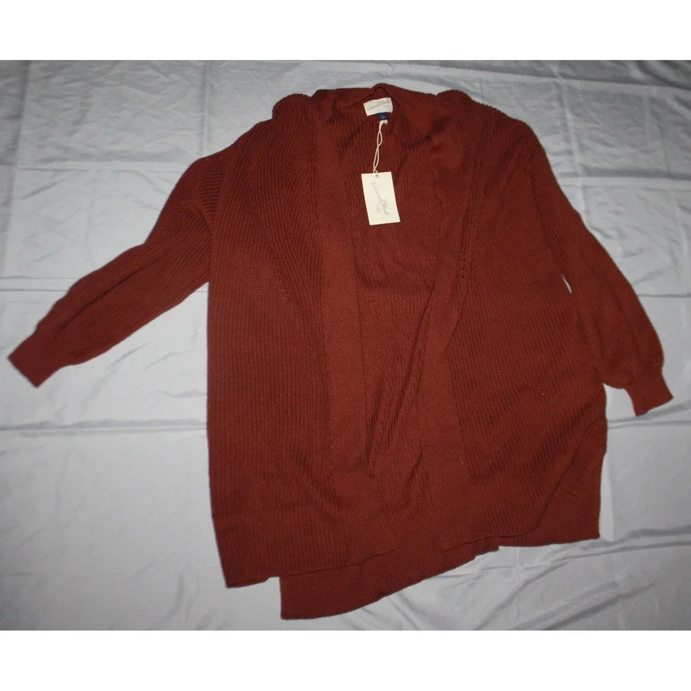 Universal Thread Open-Front Cardigan Sweater size L - Brown/Pockets - NEW